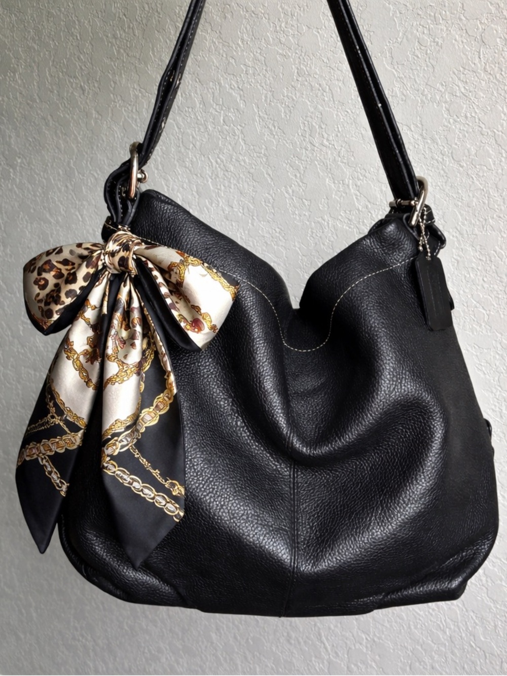 Black Coach Hobo Shoulder Bag